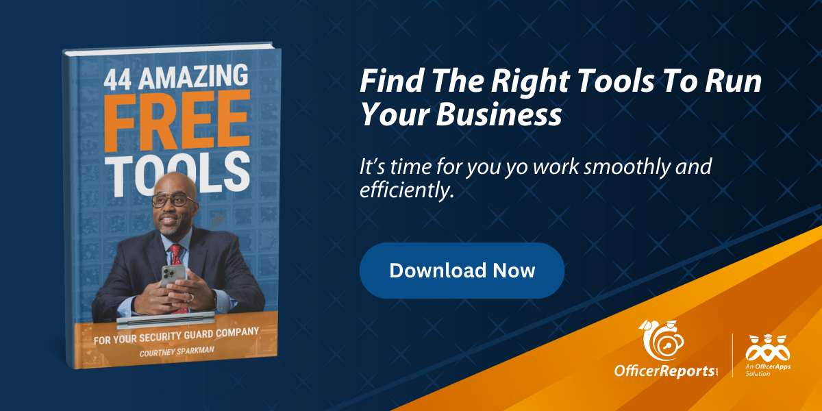 free tools for your security guard company ebook