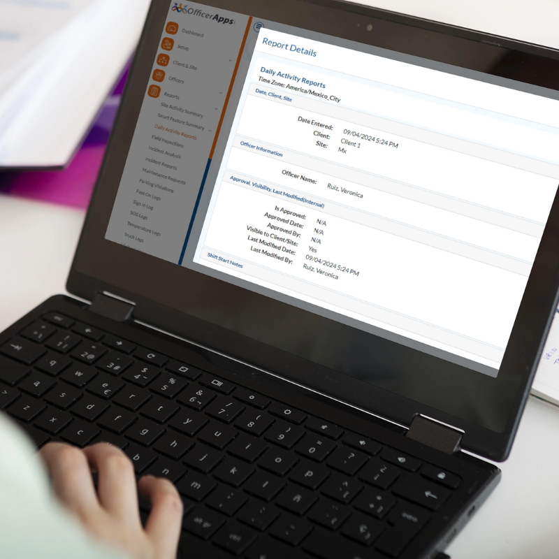 Instant security guard reports